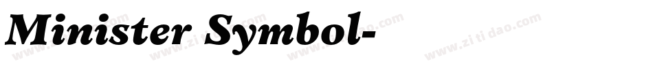 Minister Symbol字体转换